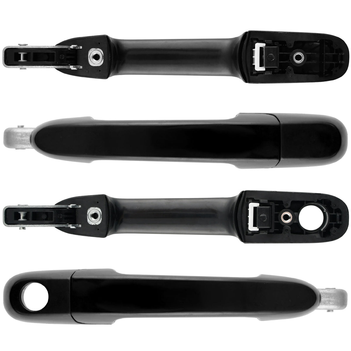 4Pcs Front and Rear Exterior Door Handles Fits for Hyundai Accent 2006 2007 2008 2009 2010 2011 Car Door Handle MotorbyMotor