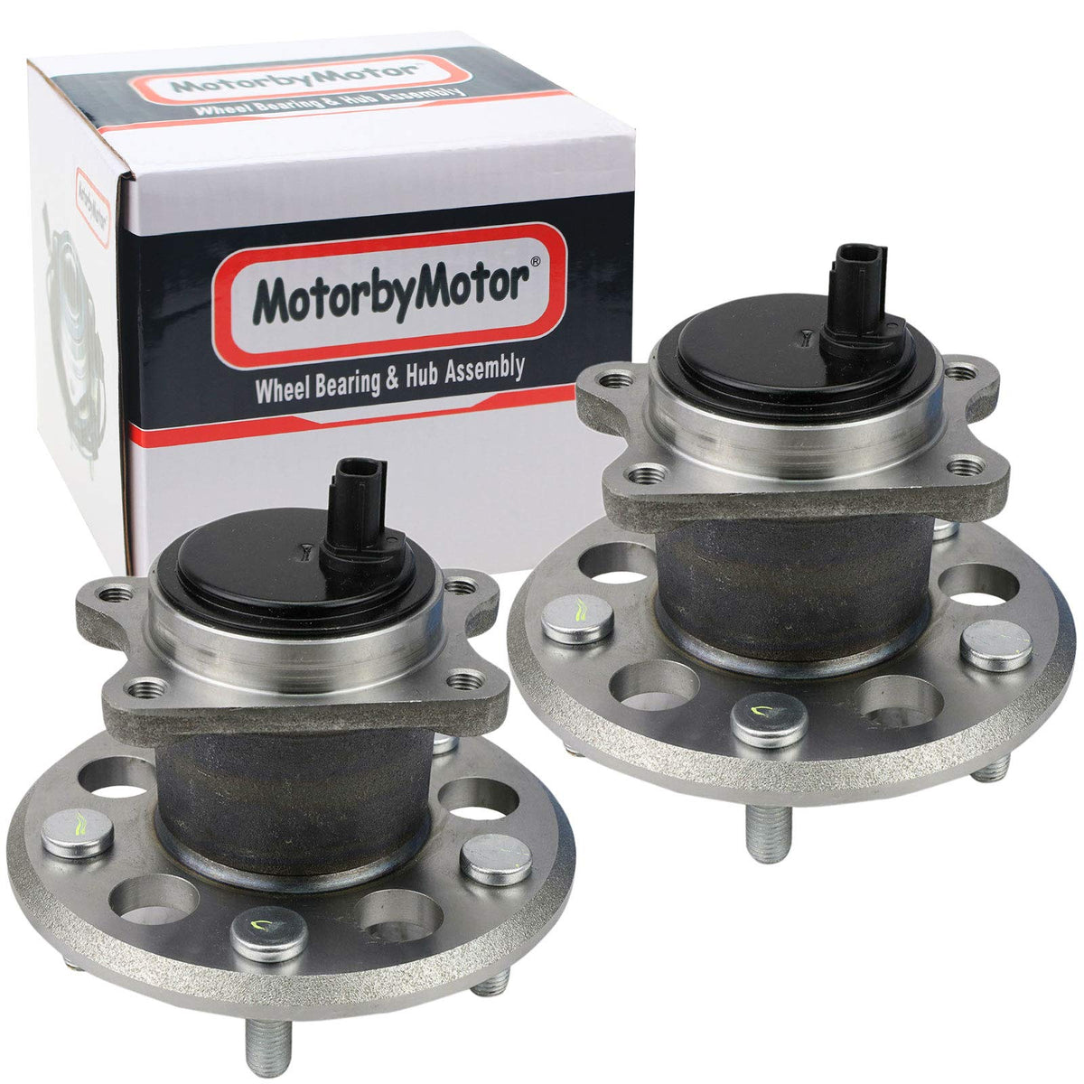 MotorbyMotor 515160 (4WD) Front Wheel Bearing and Hub Assembly & Bolts for Cadillac Escalade ESV EXT, Chevrolet Avalanche Silverado 1500 Suburban Tahoe, GMC Sierra 1500 Denali Yukon XL 917517 MotorbyMotor