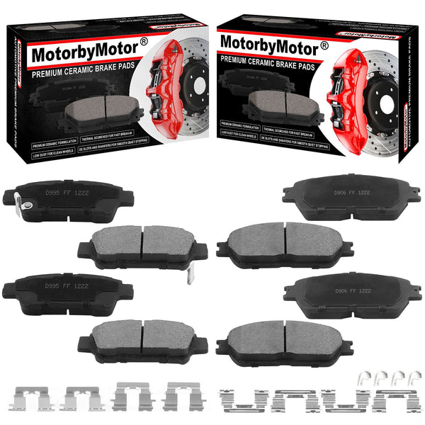 MotorbyMotor Rear Brake Rotors  2005-2010 Honda Odyssey 312.8mm Drilled & Slotted Design E-Coating Brake Rotor (All Models) MotorbyMotor
