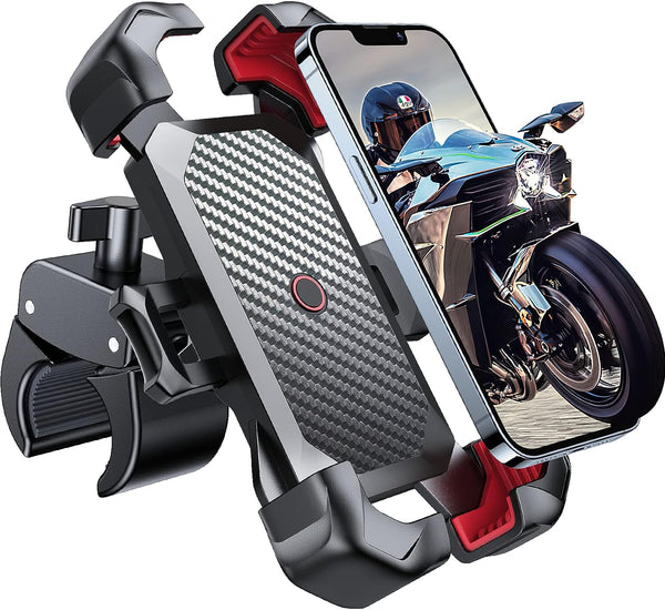 MotorbyMotor Bike Phone Holder, Motorcycle Phone Mount-360¡ã Rotation with Universal Handlebar, Ultra Light Phone Mount for Bike Motorcycle, Designed for 4.5-7 Inch Cell Phones MotorbyMotor