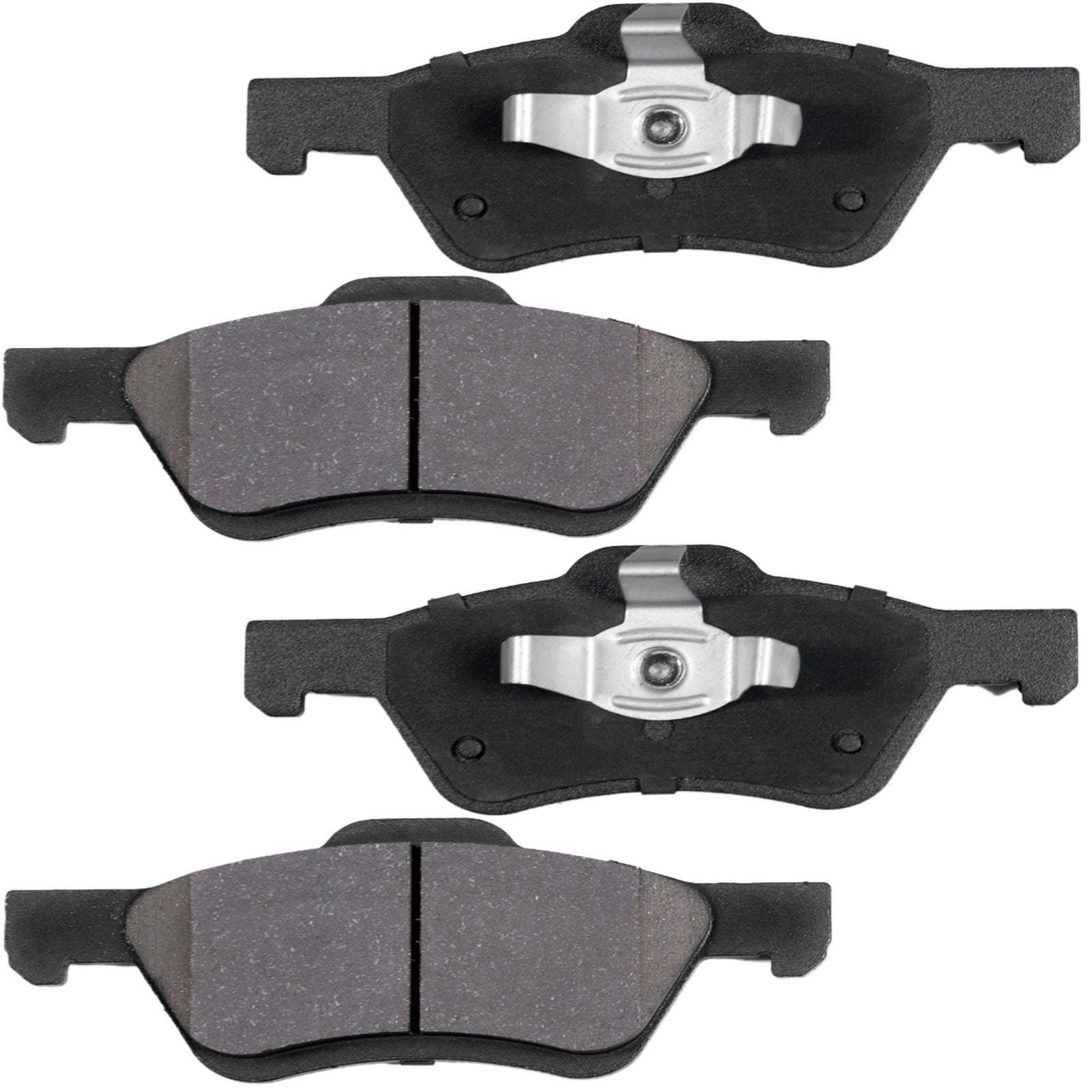 Front Ceramic Brake Pads w/Hardware Kits Fits for Ford Escape, Mazda Tribute,Mercury Mariner -Low Dust Brake Pad-4 Pack MotorbyMotor