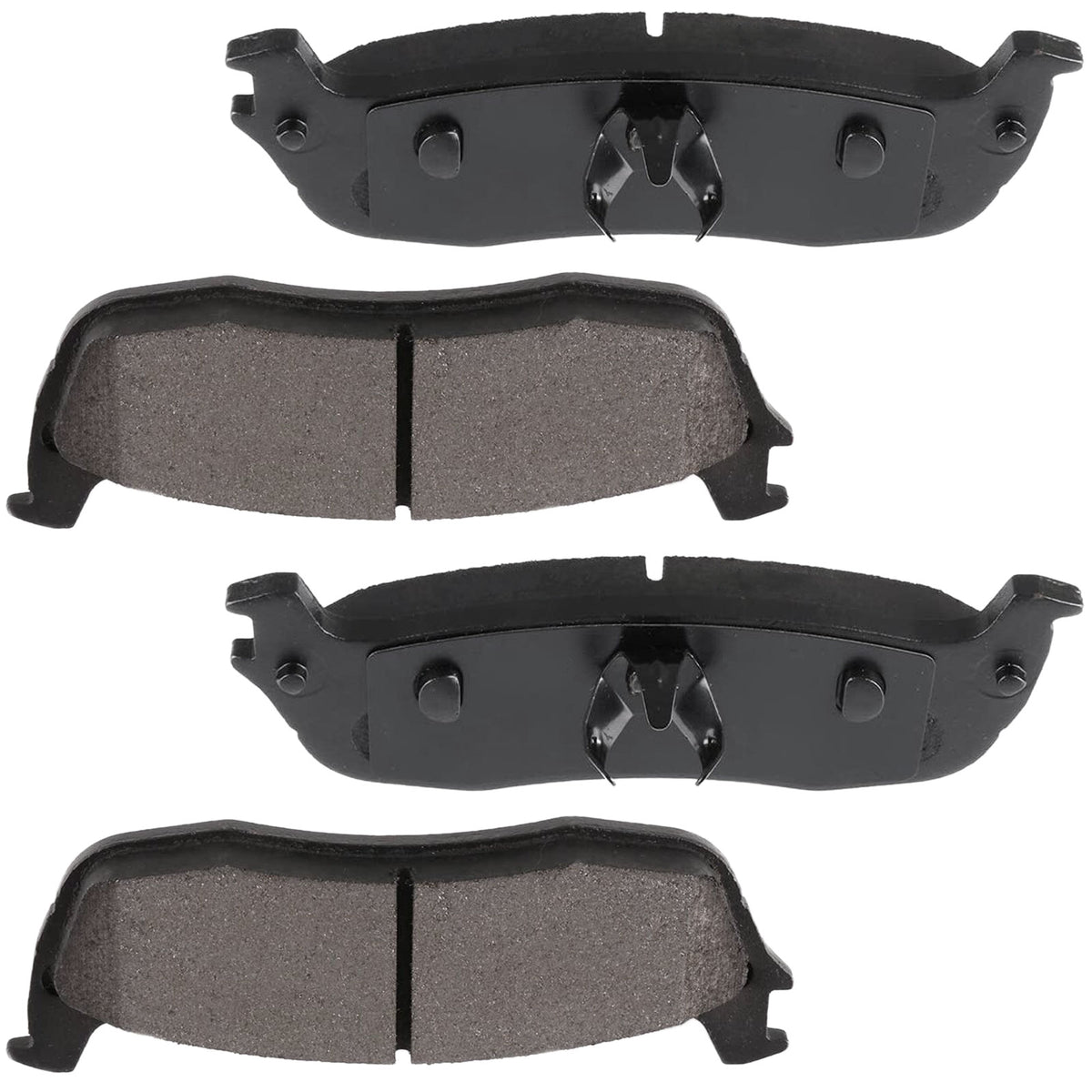 Rear Ceramic Brake Pads w/Hardware Kits Fits for Ford Expedition F-150 F-250, Lincoln Blackwood Navigator Town Car-4 Pack MotorbyMotor