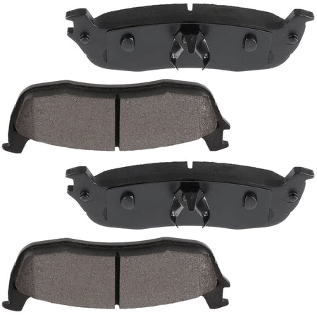 Rear Ceramic Brake Pads w/Hardware Kits Fits for Ford Expedition F-150 F-250, Lincoln Blackwood Navigator Town Car-4 Pack MotorbyMotor