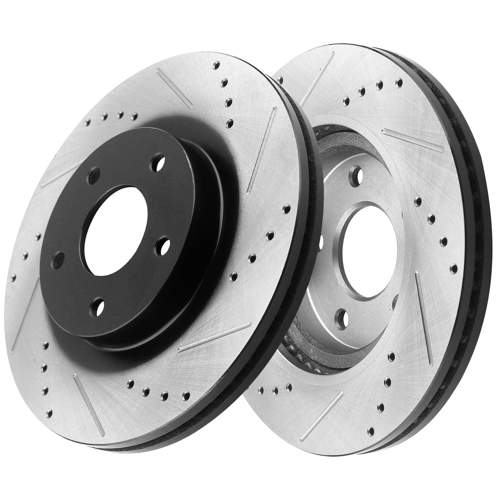 MotorbyMotor Front Brake Rotors 302.8mm Drilled & Slotted Design Brake Rotor & Brake Pad kit Including CLEANER DOT4 FLUID Fits for Ford Escape, Mazda Tribute, Mercury Mariner MotorbyMotor