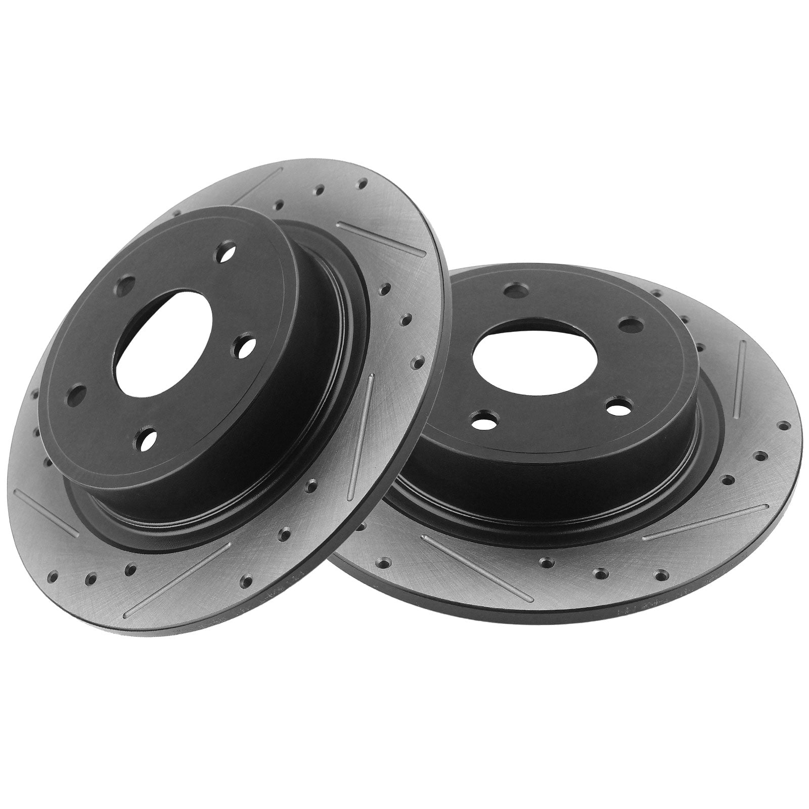 MotorbyMotor Rear Brake Rotors 334mm Drilled & Slotted Brake Rotor & Brake Pad kit Including CLEANER DOT4 FLUID Fits for Ford F-150 Expedition, Lincoln Blackwood Navigator MotorbyMotor