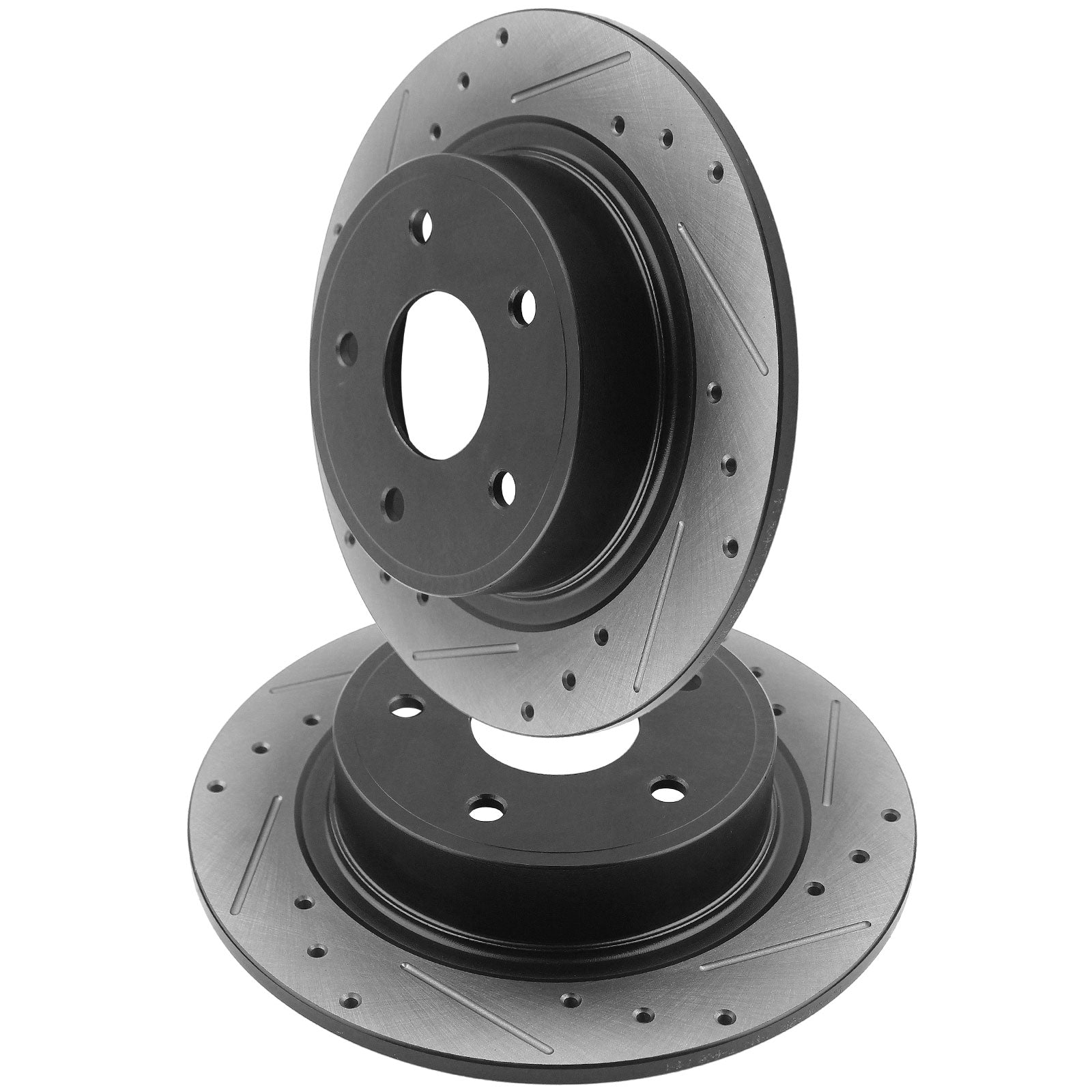 MotorbyMotor Rear Brake Rotors 334mm Drilled & Slotted Brake Rotor & Brake Pad kit Including CLEANER DOT4 FLUID Fits for Ford F-150 Expedition, Lincoln Blackwood Navigator MotorbyMotor