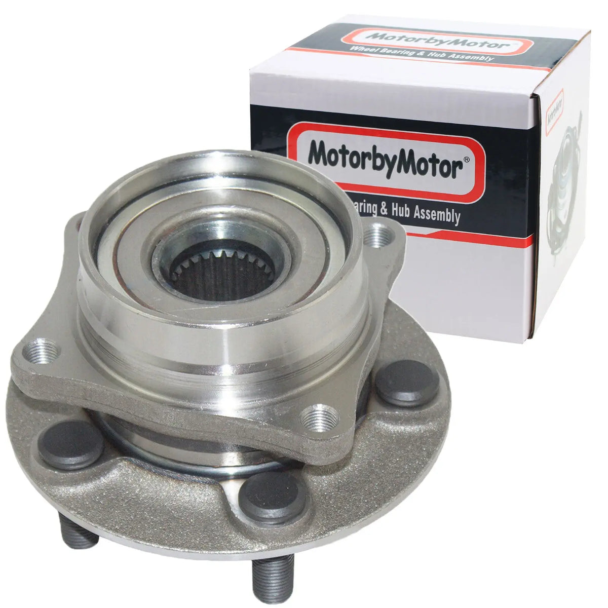 MotorbyMotor 513265 Front Wheel Bearing and Hub Assembly with 5 Lugs fits for Toyota Prius Low-Runout OE Directly Replacement Hub Bearing MotorbyMotor