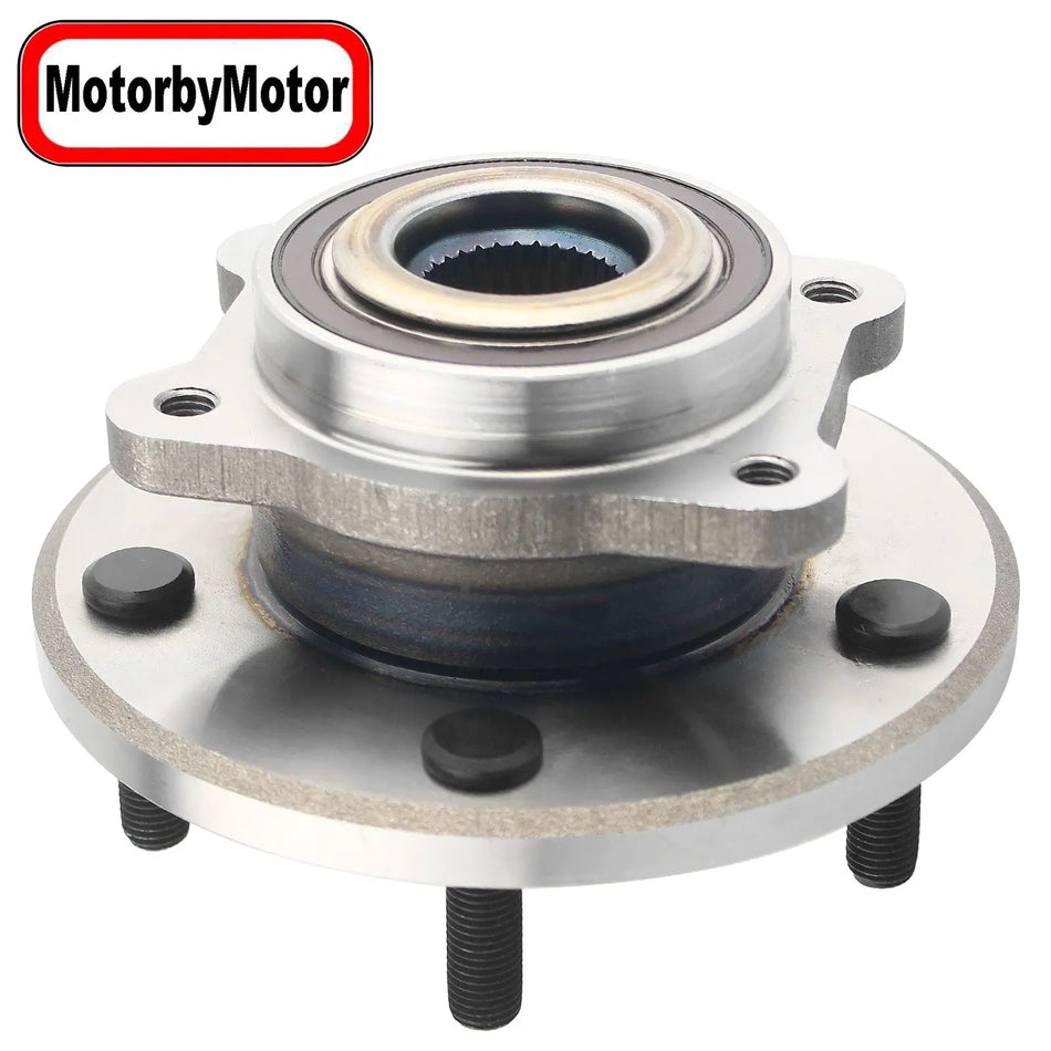 MotorbyMotor 513286 Front Wheel Bearing and Hub Assembly with 5 Lugs fits for Dodge Journey Low-Runout OE Directly Replacement Hub Bearing w/ABS MotorbyMotor