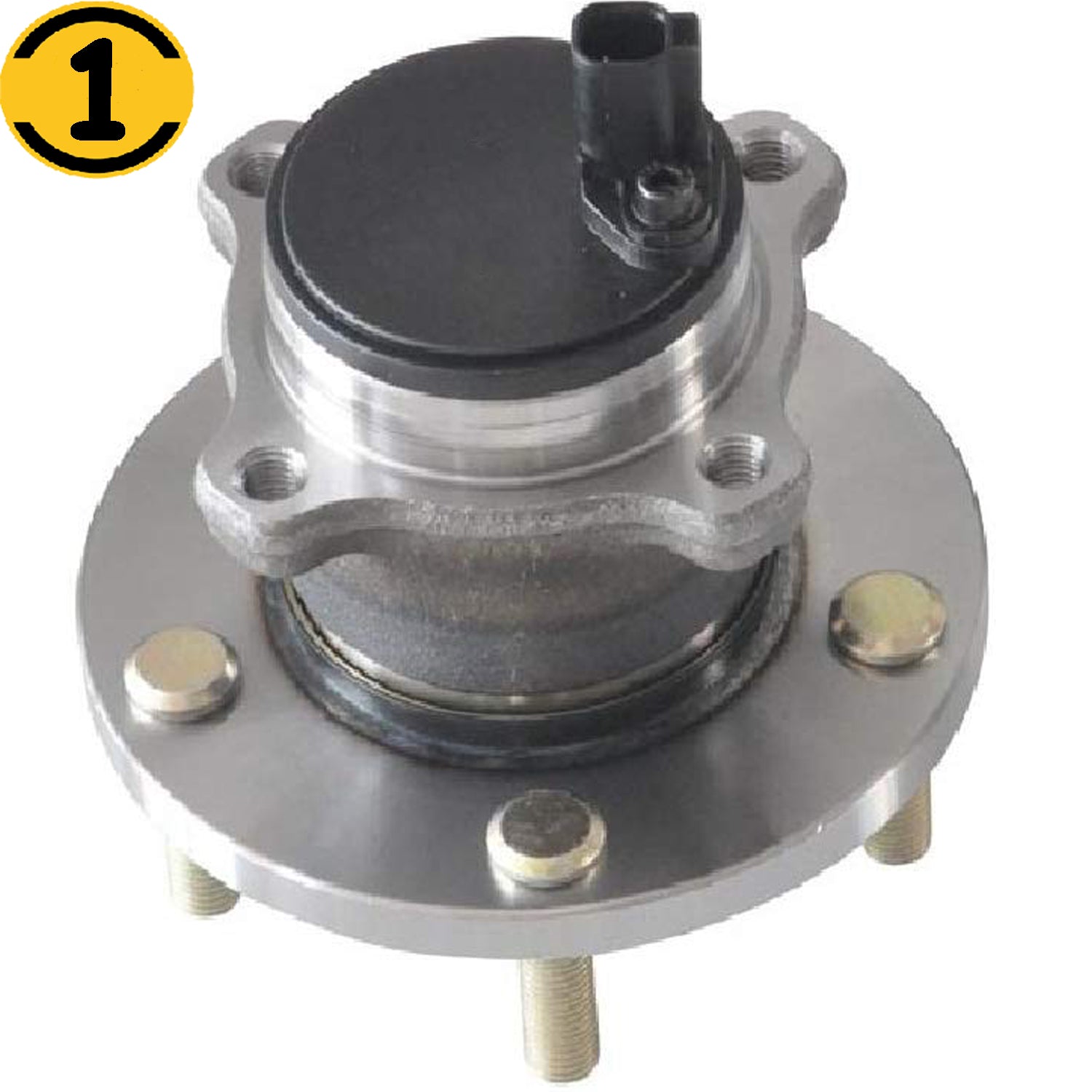 MotorbyMotor 512348 Rear Wheel Bearing Hub Assembly w/5 Lugs 2004-2008 Mazda 3 Low-Runout OE Directly Replace Hub Bearing MotorbyMotor