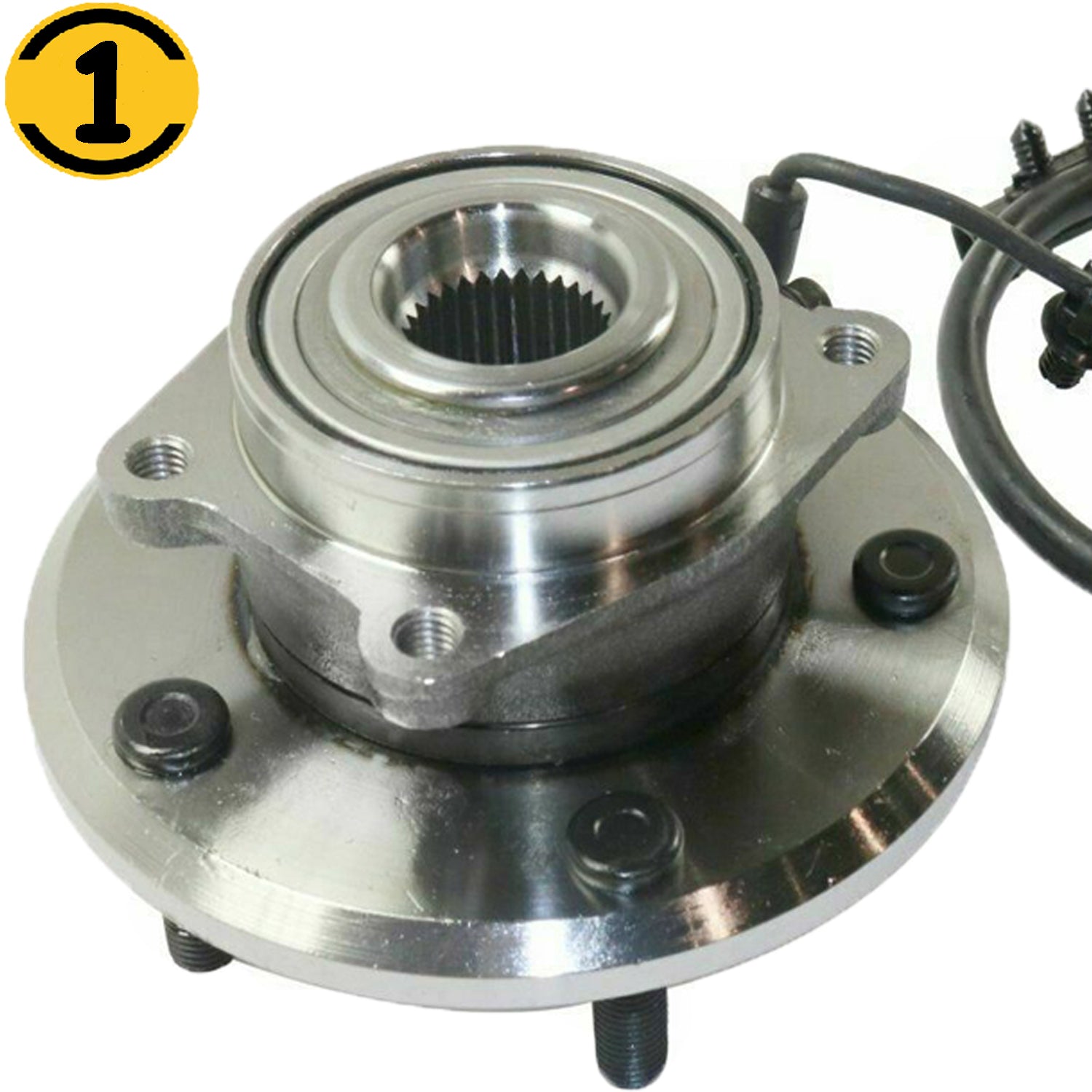MotorbyMotor Rear Right Fit 2009 2010 2011 2012 2013 2014 2015 2016 2017 2018 Dodge Journey Wheel Bearing Hub Assembly,w/ABS 5 Lugs Passenger RH Side Hub Bearing, Replace 512479 MotorbyMotor