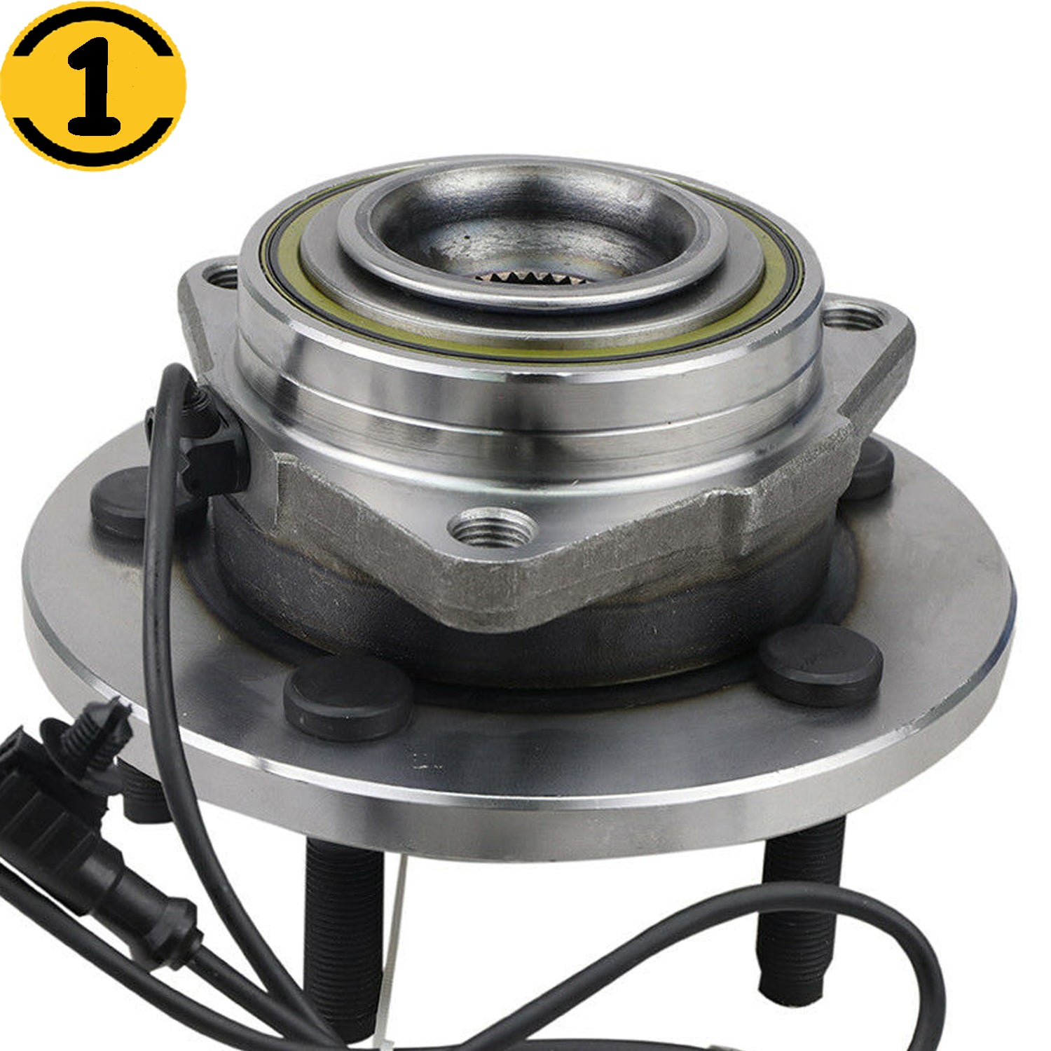 MotorbyMotor 513207 Front Wheel Bearing andHub Assembly with 5 Lugs Fits for 2004 2005 Dodge Durango Low-Runout OE Directly Replacement Hub Bearing (w/ABS) MotorbyMotor