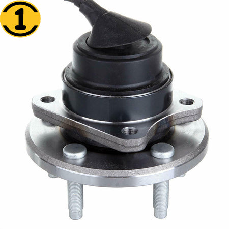 MotorbyMotor 513230 Front Heavy Duty Wheel Bearing Assembly with 5 Lugs Fits for Ford Crown Victoria, Mercury Grand Marquis, Lincoln Town Car Wheel Bearing and Hub Assembly (All Models, w/ABS) MotorbyMotor
