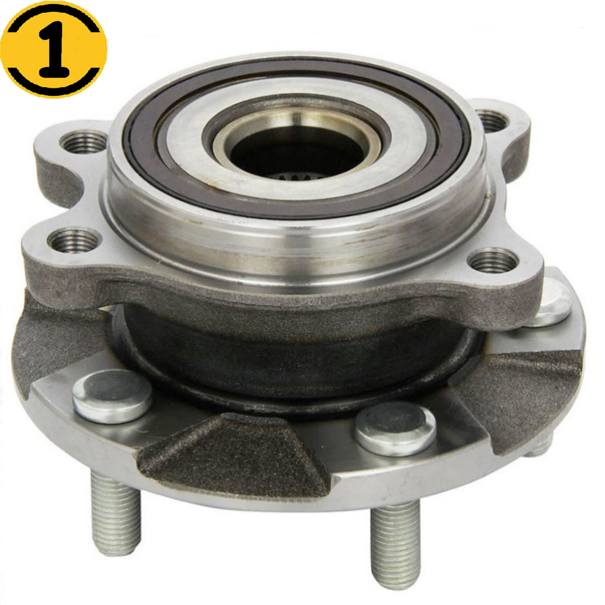 MotorbyMotor 513258 Front Heavy Duty Wheel Bearing Assembly w/5 Lugs Fits for 11-16 Scion TC (Manual Transmission Only), 06-12 Toyota Rav4 (3.5L V6), 13-17 Toyota Rav4 Wheel Bearing and Hub Assembly MotorbyMotor