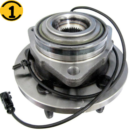MotorbyMotor 513271 Front Wheel Bearing and Hub Assembly with 5 Lugs fits for Chrysler Aspen,Dodge Durango Low-Runout OE Directly Replacement Hub Bearing w/ABS, 2WD 4WD MotorbyMotor