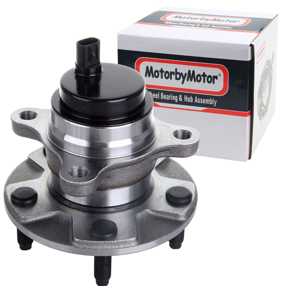 MotorbyMotor 513284 Front LH Wheel Bearing and Hub Assembly with 5 Lugs fits for Lexus GS300 GS350 GS430 GS450H GS460 IS250 IS350 Low-Runout OE Directly Replacement Hub Bearing RWD w/ABS MotorbyMotor