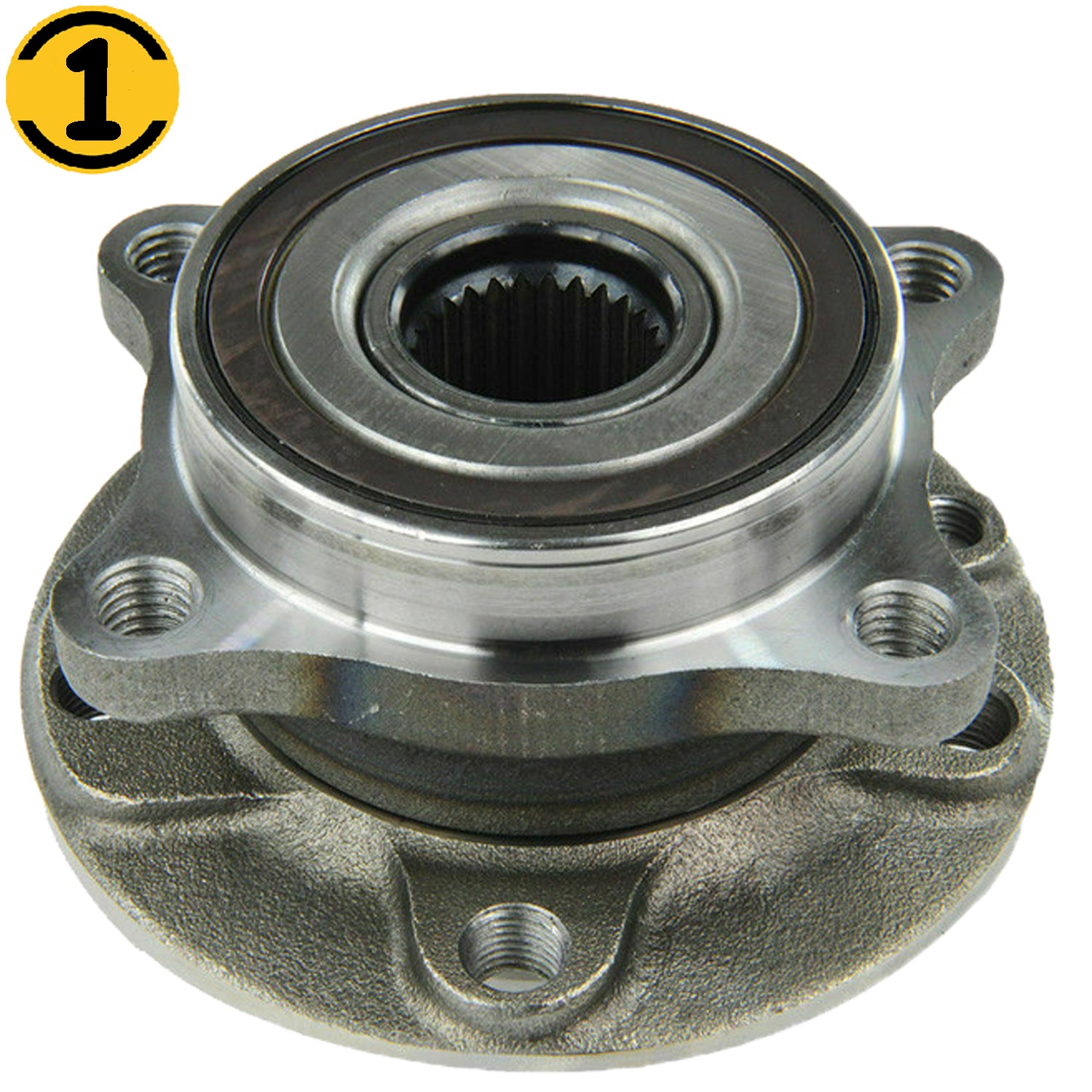 MotorbyMotor 513348 Low RUNOUT Front Wheel Bearing Hub Assembly with Innovation Technical That Gets Rid of Annoying Noise.(All Models) MotorbyMotor