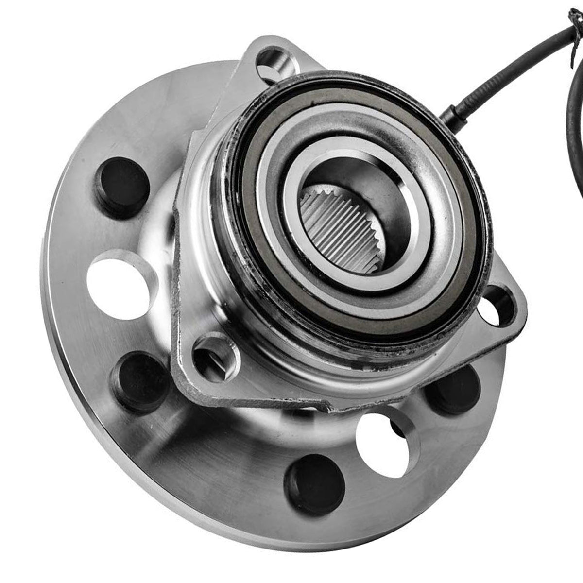 MotorbyMotor 515024 Front Wheel Bearing and Hub Assembly with 6 Lugs w/ABS Fits for Cadillac Escalade, Chevrolet K1500 K2500 Suburban Tahoe, GMC K1500 K2500 Suburban Yukon Hub Bearing MotorbyMotor