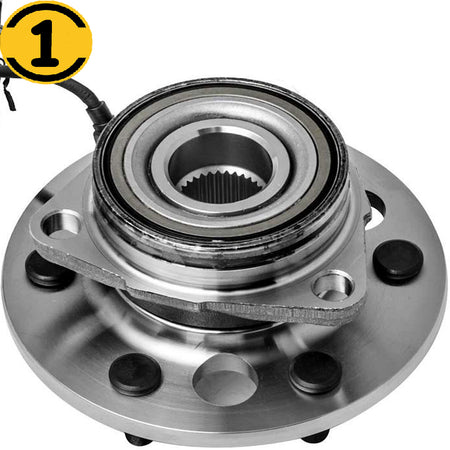 MotorbyMotor 515024 Front Wheel Bearing and Hub Assembly with 6 Lugs w/ABS Fits for Cadillac Escalade, Chevrolet K1500 K2500 Suburban Tahoe, GMC K1500 K2500 Suburban Yukon Hub Bearing MotorbyMotor
