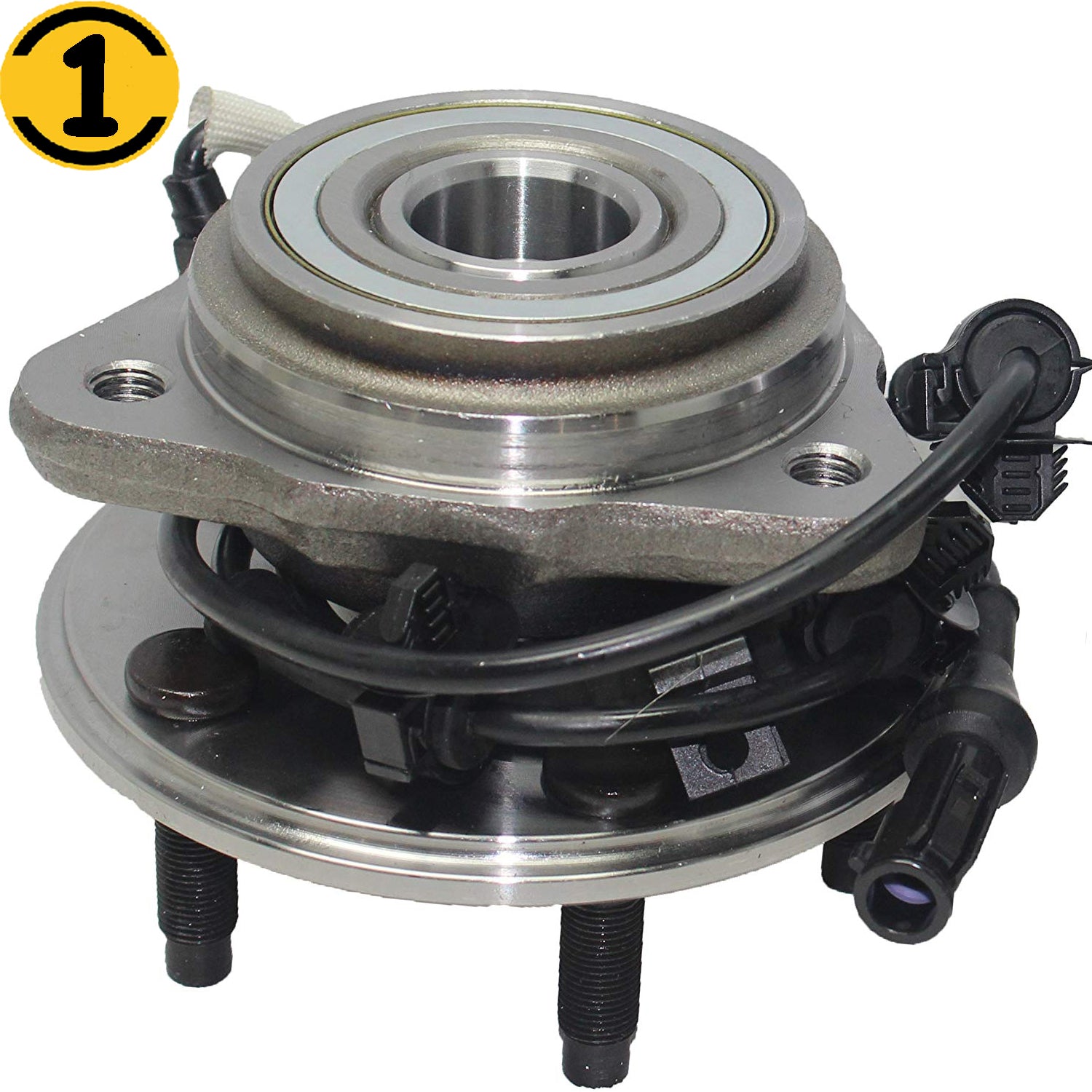 MotorbyMotor 515051 Front Wheel Bearing and Hub Assembly 4WD with 5 Lugs fits for Ford Explorer Ranger, Mazda B3000 B4000,Mercury Mountaineer Low-Runout OE Directly Replacement Hub Bearing w/ABS MotorbyMotor