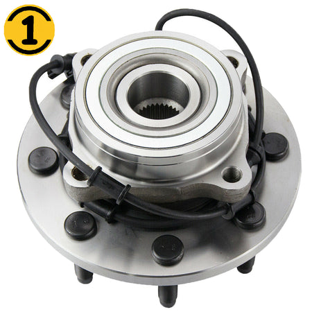MotorbyMotor 515061 (4WD) Front Heavy Duty Wheel Bearing Assembly with 8 Lugs Fits for 2003-2005 Dodge Ram 2500 3500 Wheel Bearing and Hub Assembly (w/ABS) MotorbyMotor