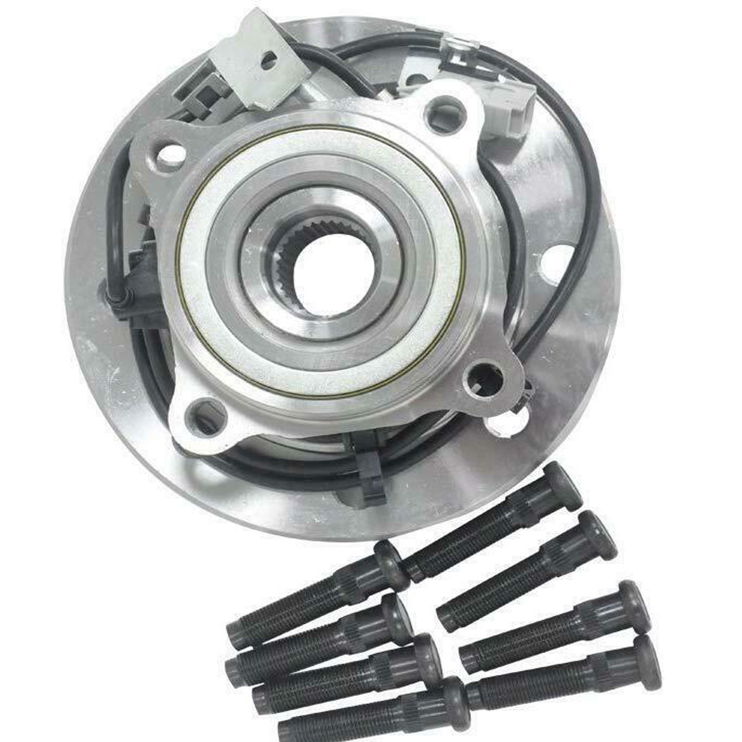 MotorbyMotor 4WD 515069 Front Right Wheel Bearing and Hub Assembly (w/4-Wheel ABS, DRW) with 8 Lugs, 1998 1999 Dodge Ram 3500 -Dual Rear Wheels ONLY-Passenger Side MotorbyMotor