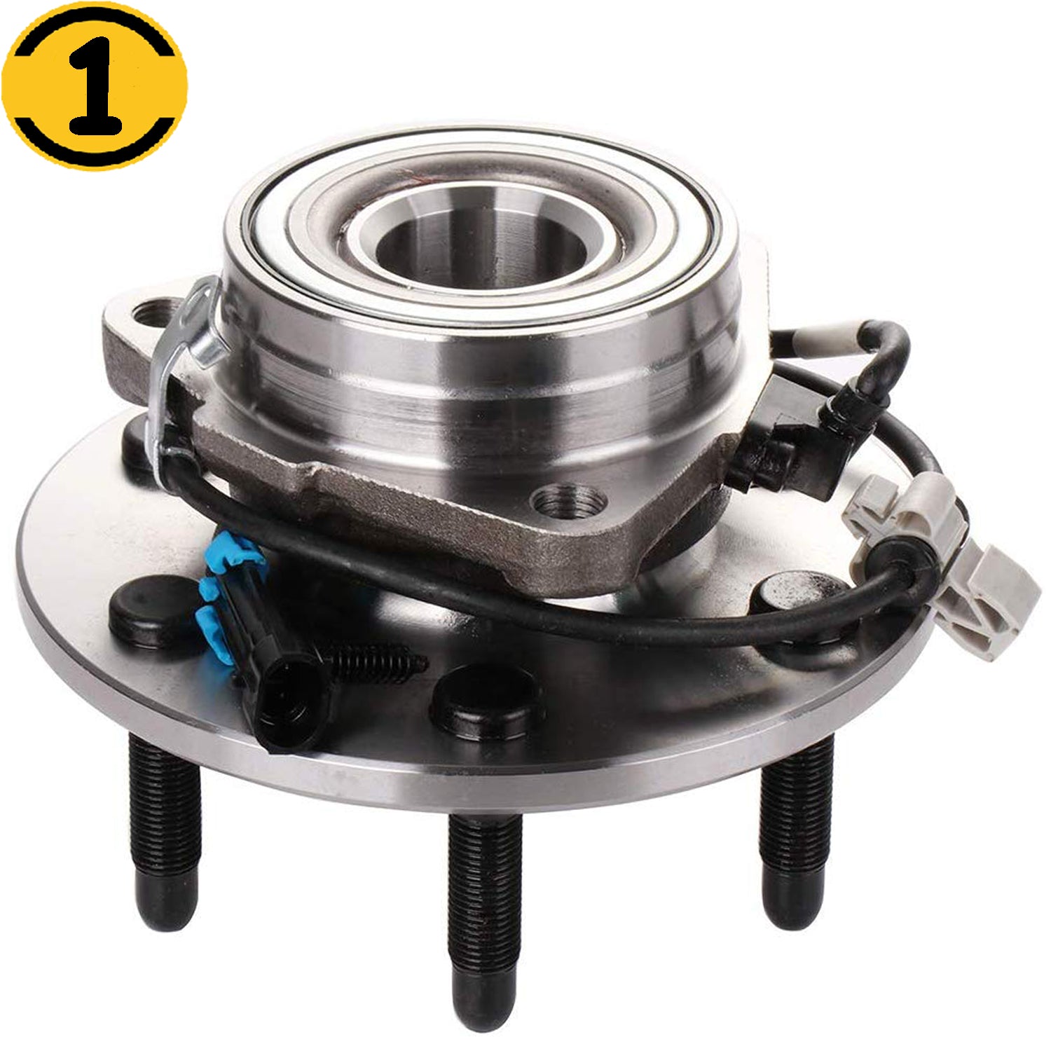 MotorbyMotor 515091 Front LH Wheel Bearing and Hub Assembly with 6 Lugs fits for Chevrolet Astro,GMC Safari Low-Runout OE Directly Replacement Hub Bearing AWD w/ABS MotorbyMotor