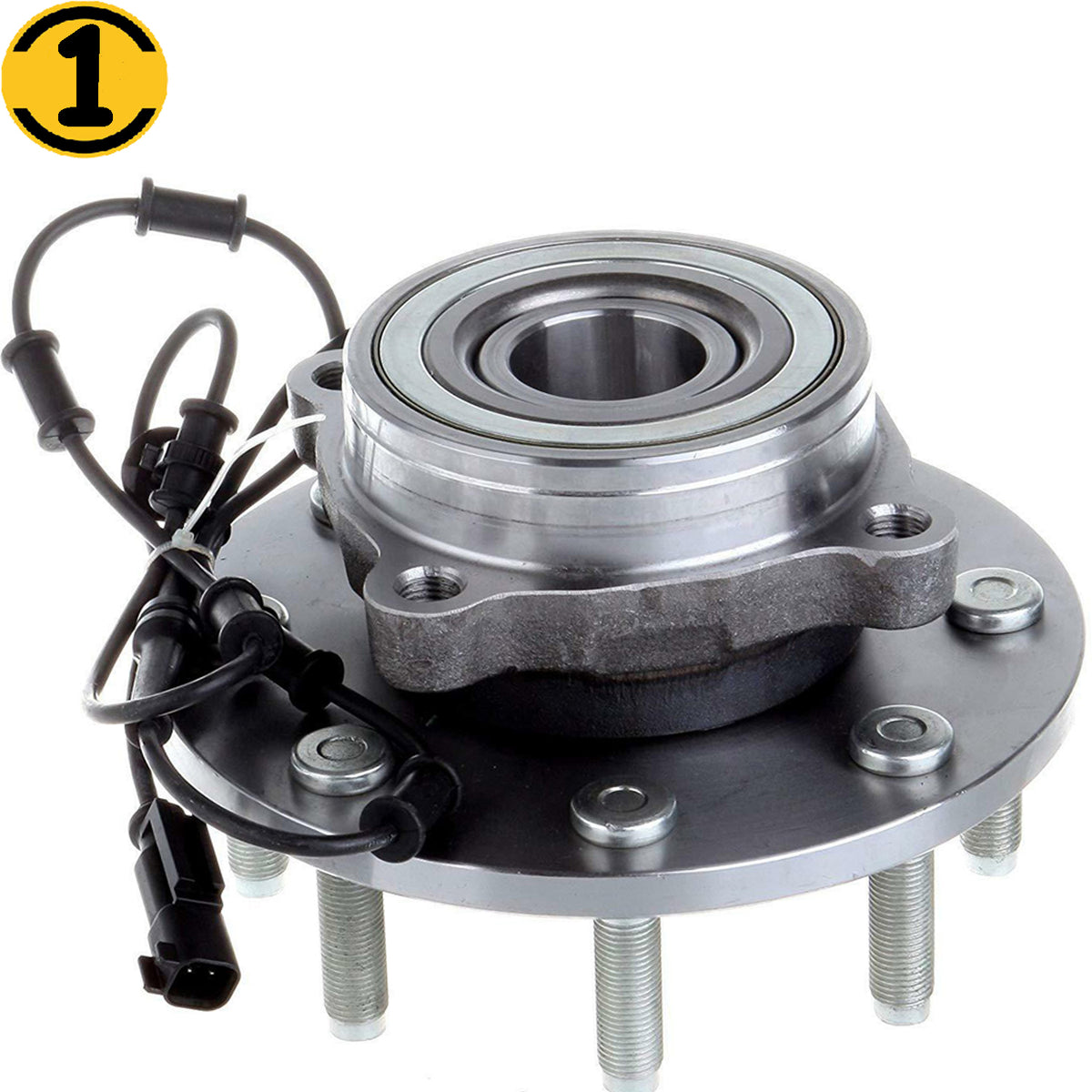MotorbyMotor 515101 (4WD) Front Heavy Duty Wheel Bearing Assembly with 8 Lugs 2006-2008 Dodge Ram 1500 2500 3500 Wheel Bearing and Hub Assembly (4x4, w/ABS) MotorbyMotor