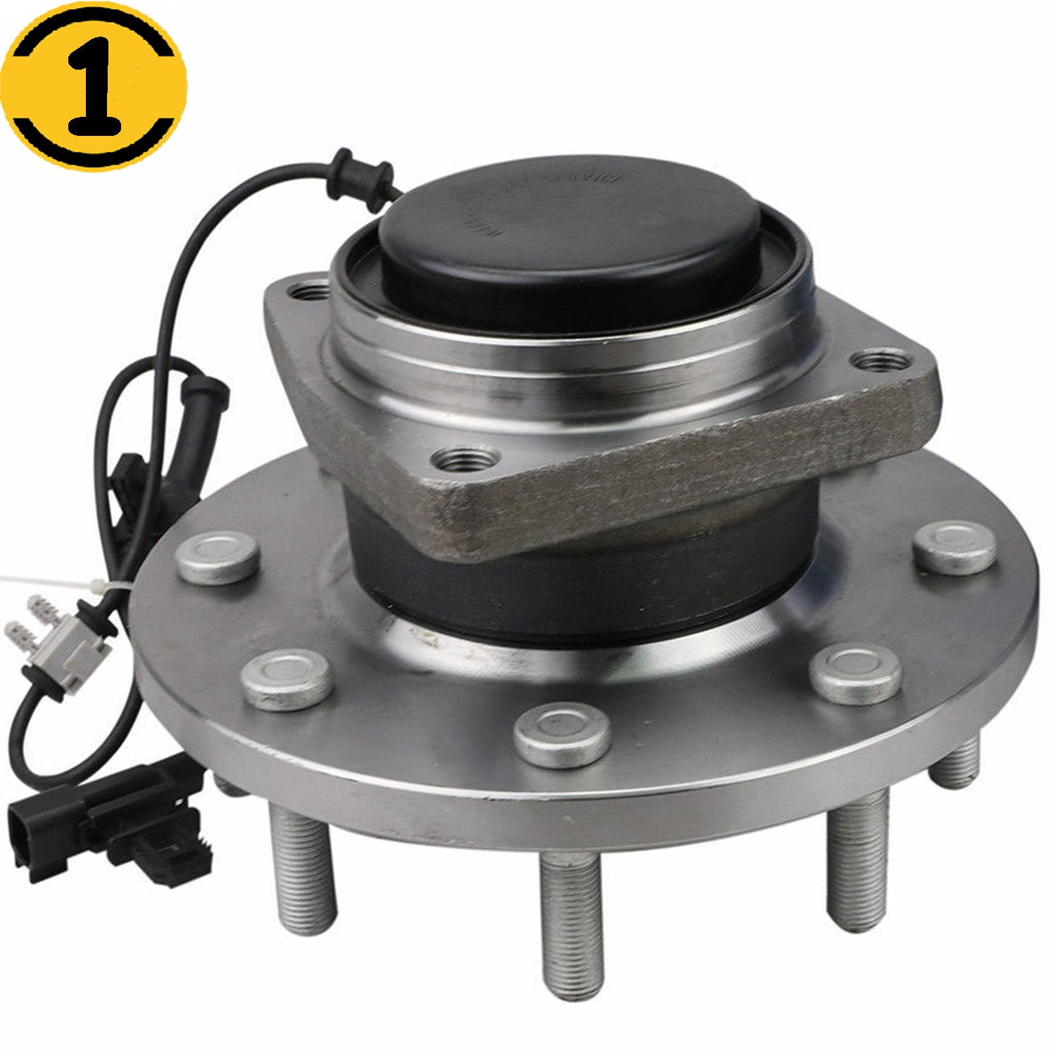 MotorbyMotor 515147 Front Wheel Bearing and Hub Assembly 2WD with 8 Lugs fits for Chevrolet Silverado 3500 HD,GMC Sierra 3500 HD Hub Bearing RWD, Dual Rear Wheel Models ONLY w/ABS MotorbyMotor