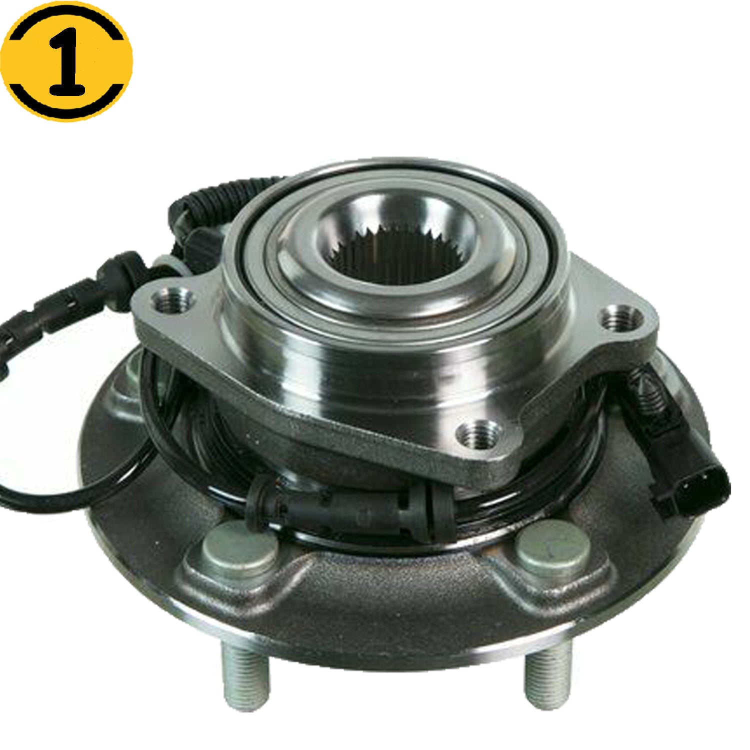 MotorbyMotor 515150 Front Wheel Bearing and Hub Assembly with 5 Lugs for Chrysler Town & Country, Dodge Grand Caravan,Ram C/V,Volkswagen Routan Low-Runout OE Directly Replacement Hub Bearing w/ABS MotorbyMotor