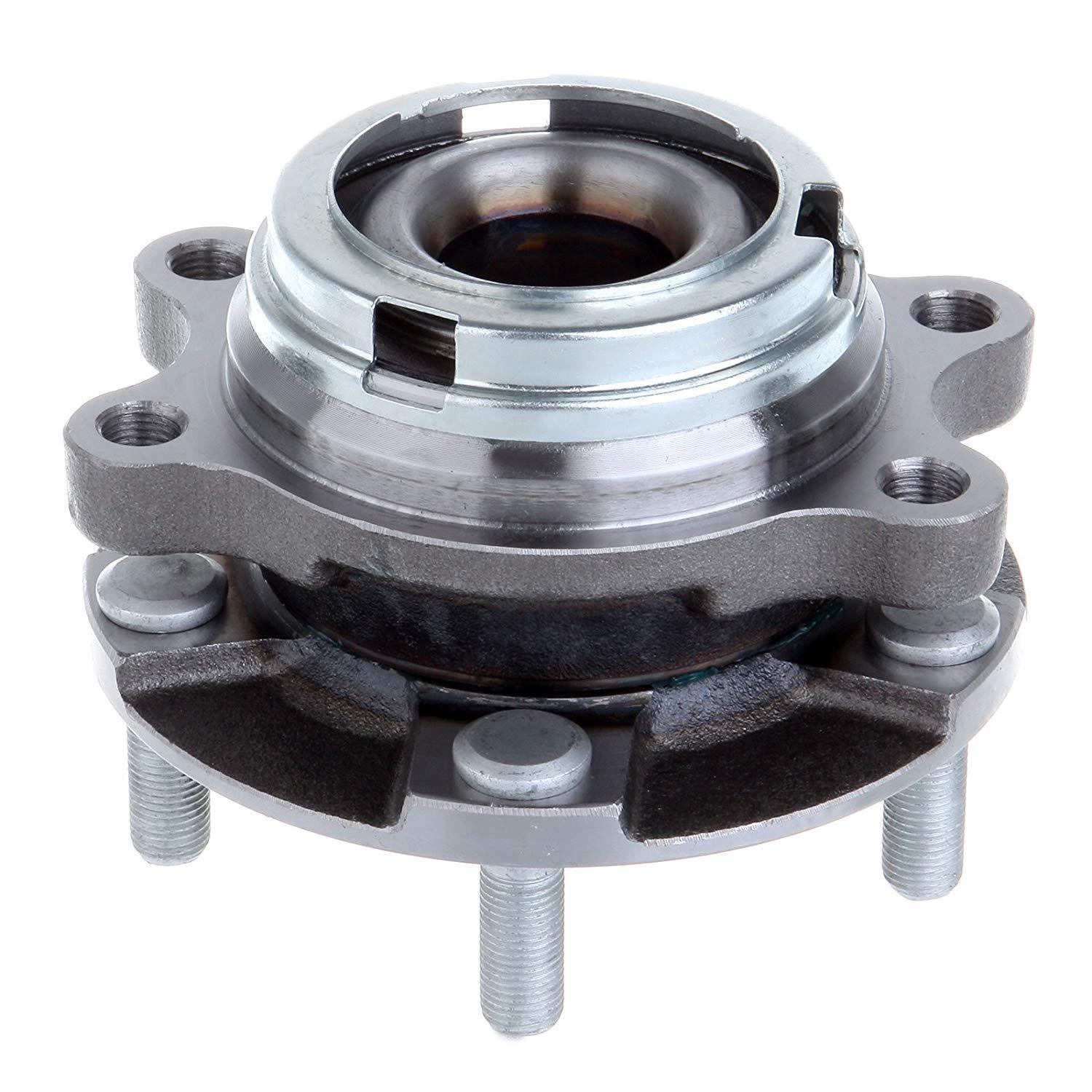 MotorbyMotor HA590125 Front Wheel Bearing and Hub Assembly AWD with 5 Lugs for Infiniti EX35 EX37 FX35 FX37 FX45 FX50 G25 G35 G37 M35 M37 M45 M56 Q40 Q50 Q60 Q70 Q70L QX50 QX70 Hub Bearing Assembly MotorbyMotor