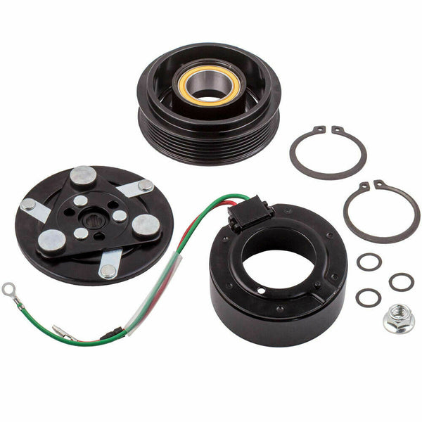 (4CYL 1.7L) A/C Compressor Clutch Assembly Kit Pulley Coil Plate Fit 2001 2002 2003 2004 2005 Honda Civic AC Clutch Kit Compressor Assembly TRS090 MotorbyMotor
