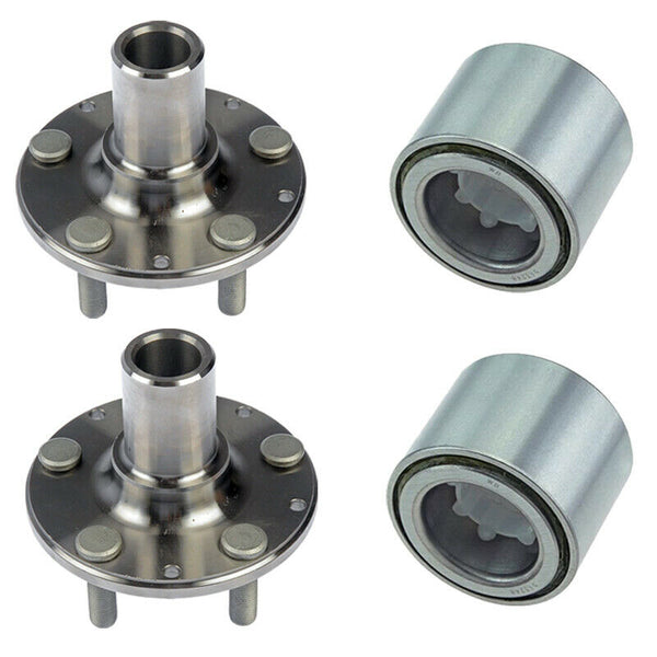 (AWD) Rear Wheel Hub and Bearing Assembly Fit 1998-2008 Subaru Forester,1993-2007 Subaru Impreza,1990-1999 Subaru Legacy Hub Bearing(2Pack) w/5 Lugs, Replace 930-502, 513248 MotorbyMotor