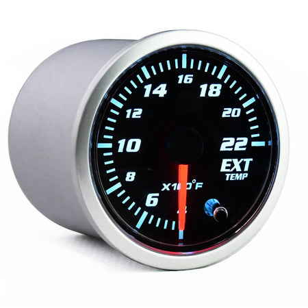 MotorbyMotor 2'' 52mm Exhaust Gas Temp Gauge Universal 7 Color LED Temperature EGT Gauge Meter with Sensor 12V