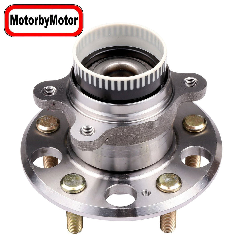 MotorbyMotor 512437 Rear Wheel Bearing and Hub Assembly w/5 Lugs Fits for Hyundai Azera Sonata Tucson, Kia Cadenza Optima Rondo Sportage Low - Runout OE Directly Replacement Hub Bearing