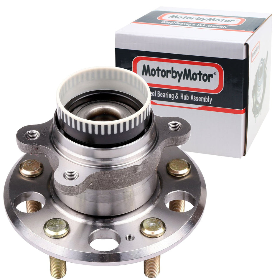 MotorbyMotor 512437 Rear Wheel Bearing and Hub Assembly w/5 Lugs Fits for Hyundai Azera Sonata Tucson, Kia Cadenza Optima Rondo Sportage Low - Runout OE Directly Replacement Hub Bearing