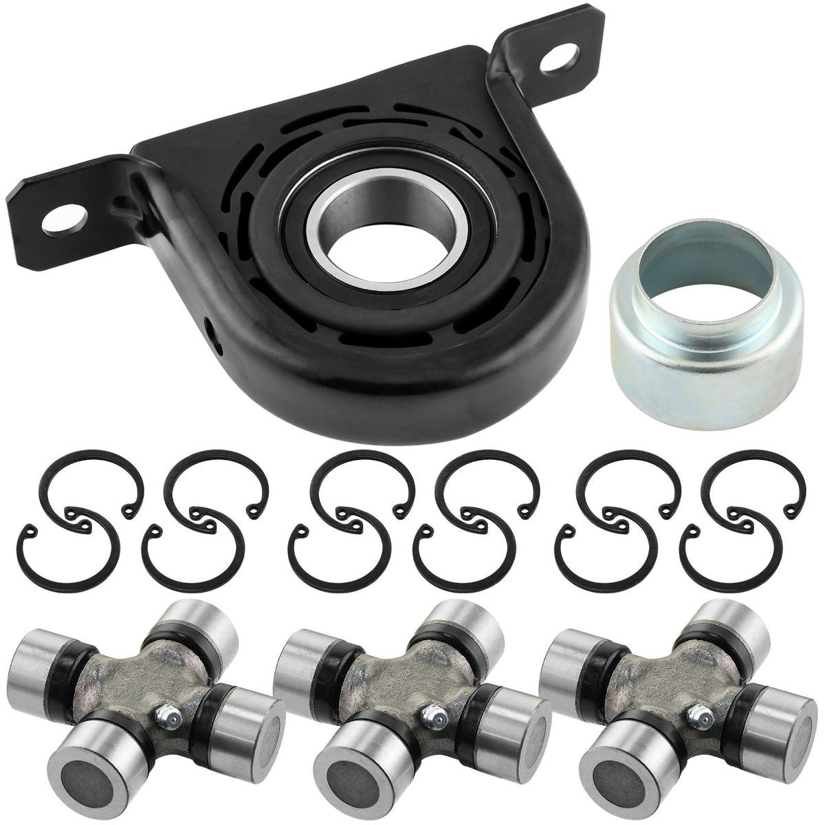 MotorbyMotor Driveshaft Center Support Bearing and U Joint, 2005 - 2016 Nissan Frontier 2WD Center Support Assembly