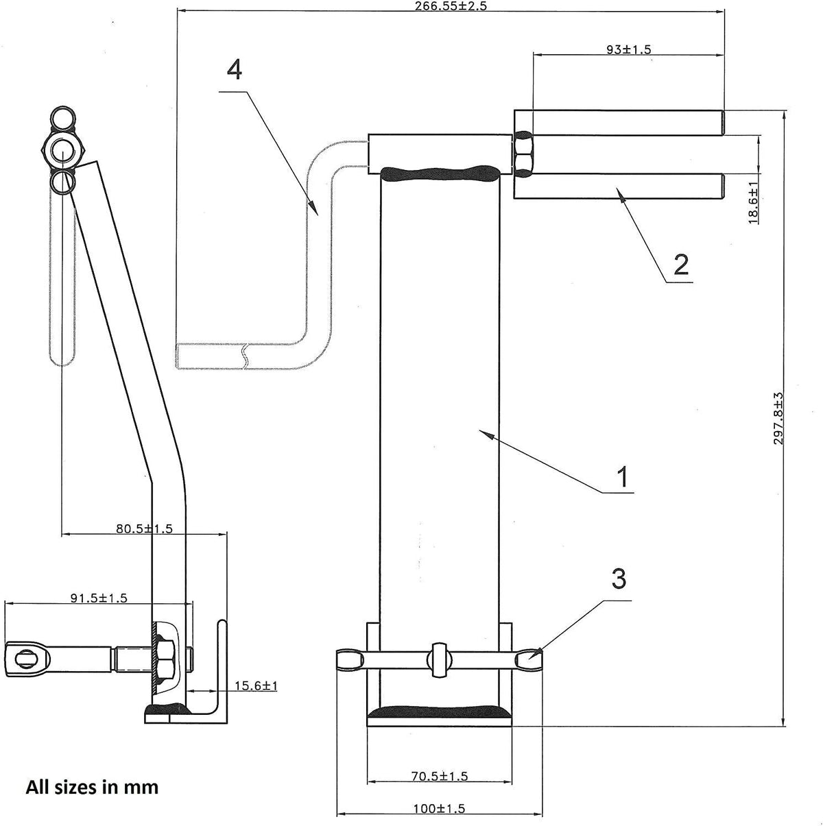 MotorbyMotor Winch Straps Winder, Roll - up Flatbed Trailer Winch Straps up to 2" 3" 4" Ratchet Tie Down Strap Webbing Winder, Used in Trailers, Trucks, Warehouses, Docks, Vans