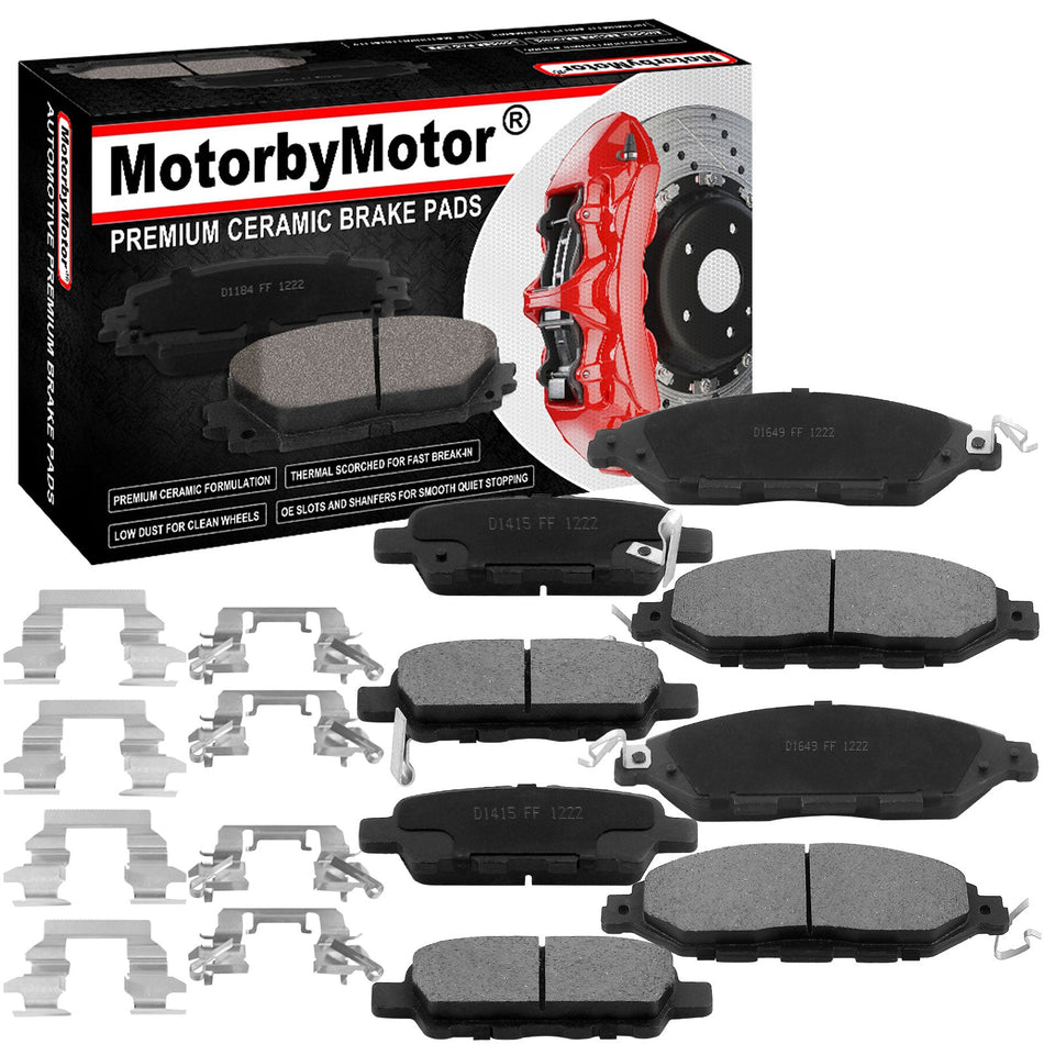 Nissan Pathfinder Brake Pads 2014 - 2019 (Front & Rear Pair)