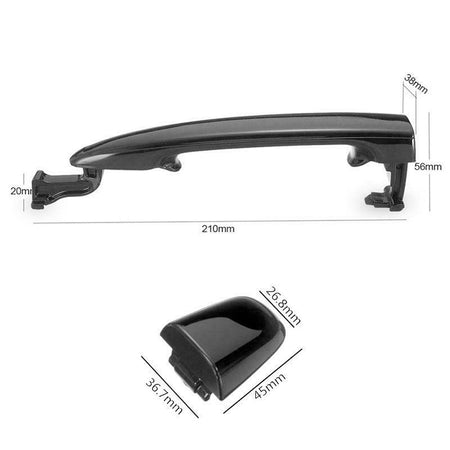 Toyota Camry 4PCS Exterior Door Handle - Replace 69220 - AA010