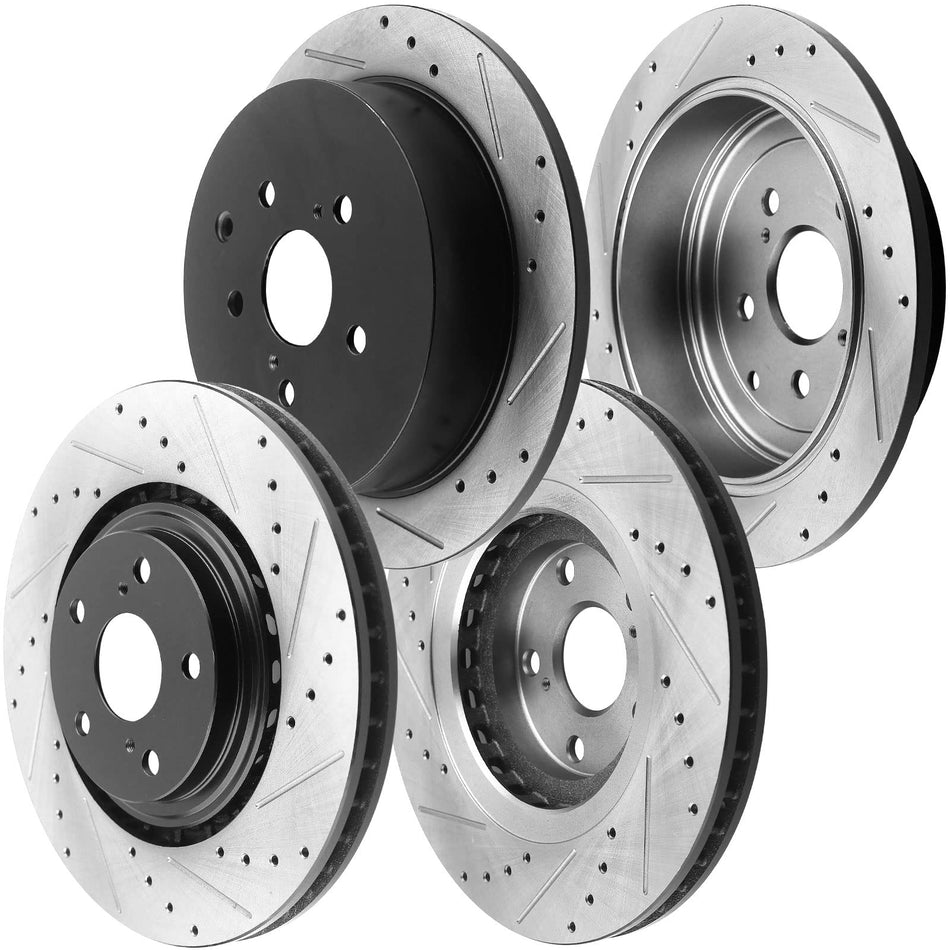 Toyota Highlander Brake Rotor 2010 - 2015 (Front & Rear Pair)