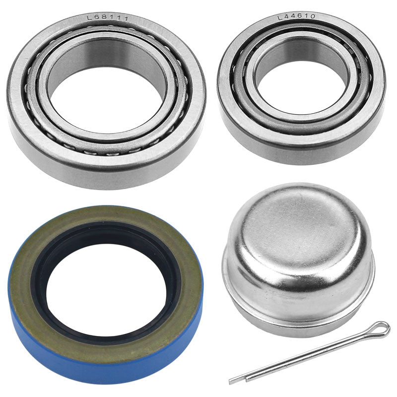 Trailer Bearing Kit – L44649 & L68149 Bearings With 1.719'' Seals For 3500 Lb Spindles (yusinparts07 K2-100)