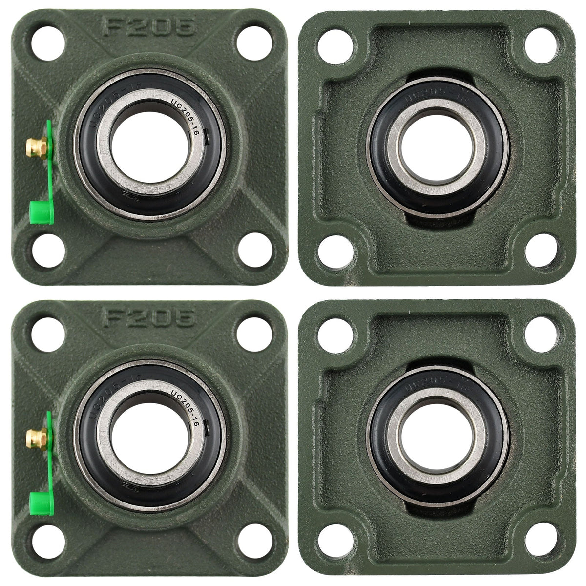 UCF205 - 16 Solid Pillow Block Flange Mounted Bearing - 4pack