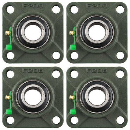 UCF205 - 16 Solid Pillow Block Flange Mounted Bearing - 4pack