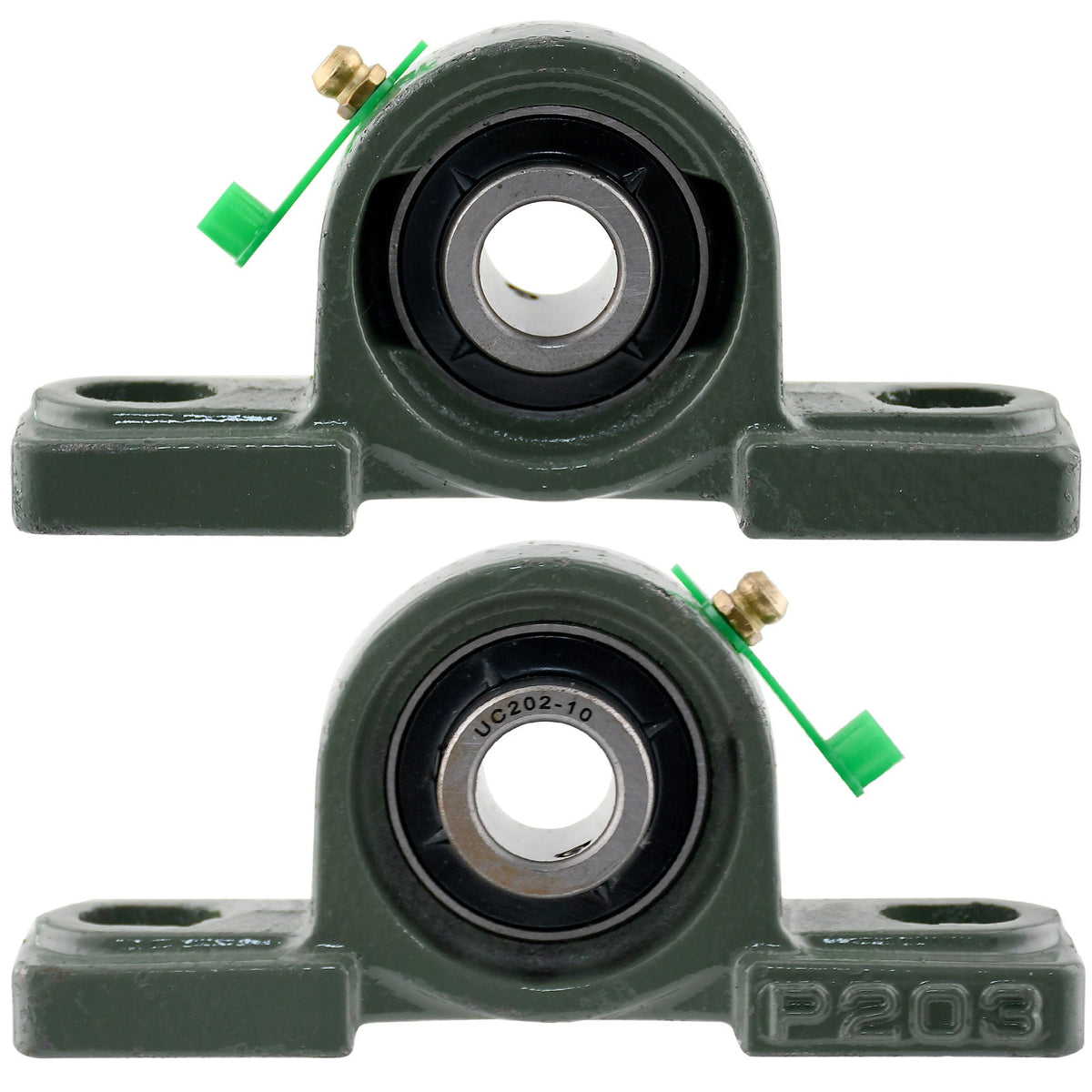 UCP202 - 10 Solid Pillow Block Flange Mounted Bearing - 4pack