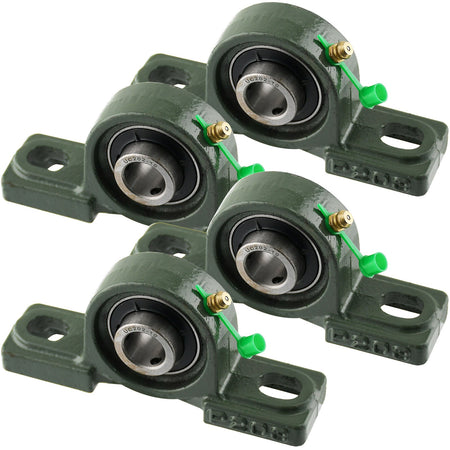 UCP202 - 10 Solid Pillow Block Flange Mounted Bearing - 4pack