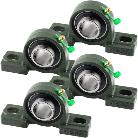 UCP205 - 16 Solid Pillow Block Flange Mounted Bearing - 4pack