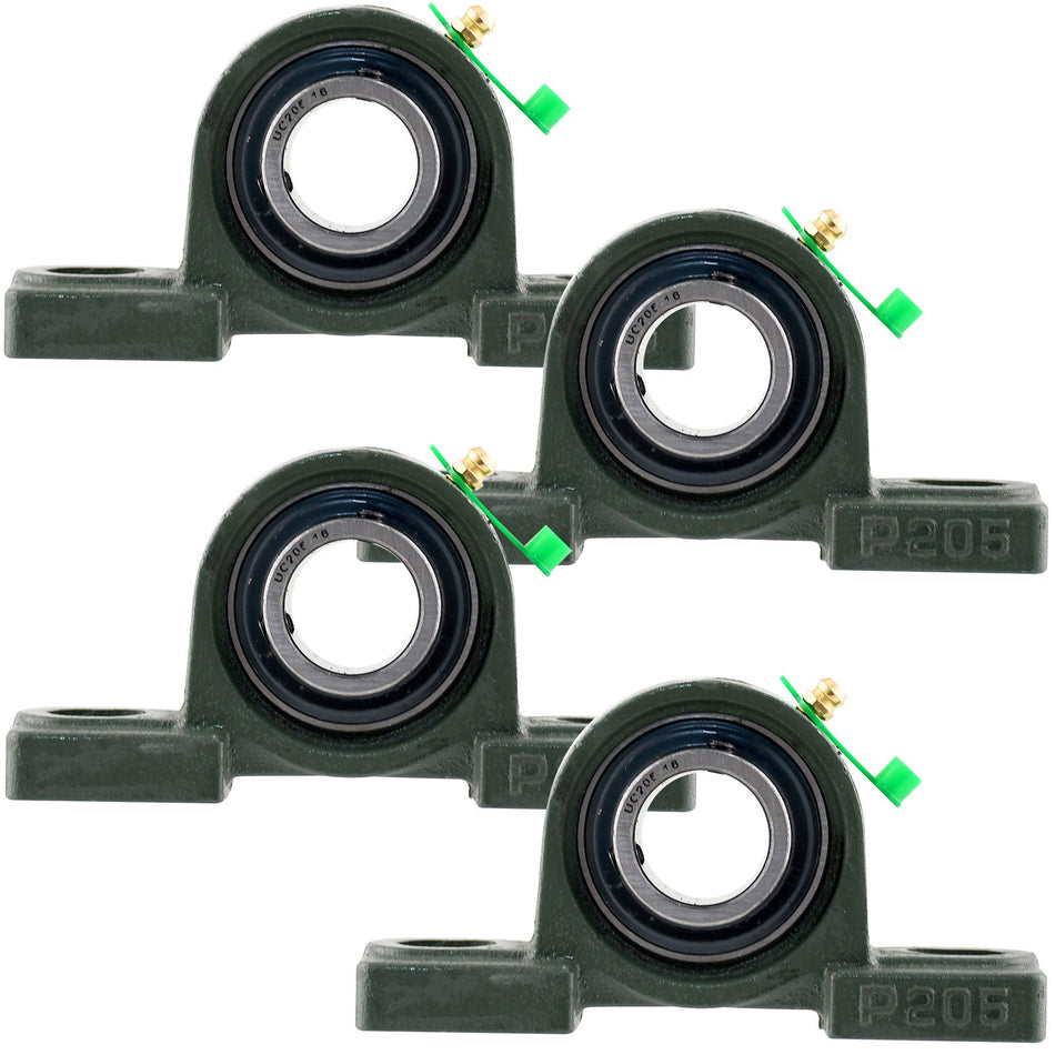 UCP205 - 16 Solid Pillow Block Flange Mounted Bearing - 4pack