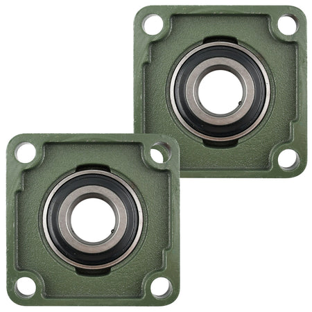 UCP208 - 24 Solid Pillow Block Flange Mounted Bearing - 2pack