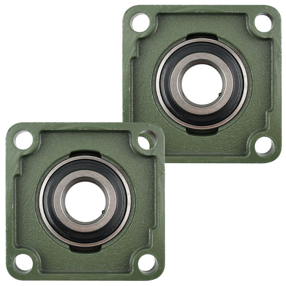 UCP208 - 24 Solid Pillow Block Flange Mounted Bearing - 2pack
