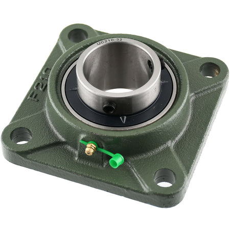 UCP210 - 32 Solid Pillow Block Flange Mounted Bearing - 2" Pack